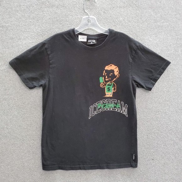 Ice Cream Men T-Shirt Medium Black Bobble‎ SS Graphic - Picture 1 of 9